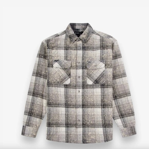 Purple Denim $275 Brand Plaid Shirt jacket Button Up Flannel Plaid Men's Sz XXL - Picture 10 of 11